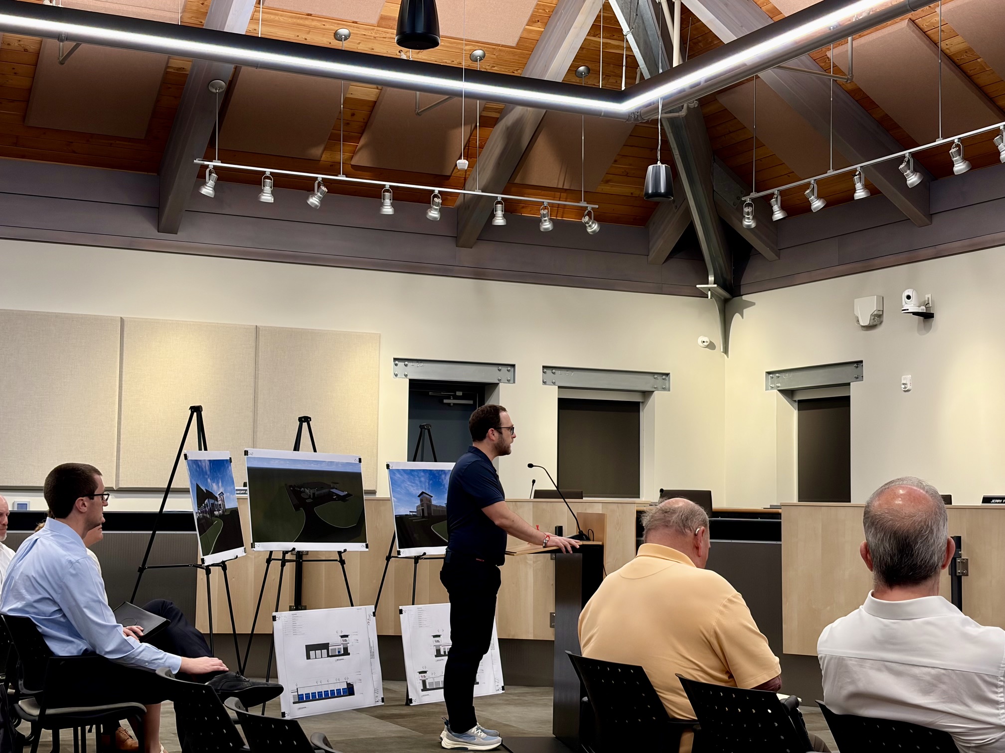Gabe Schuchman, a partner in El Car Wash, addressed the planning commission Wednesday evening.
