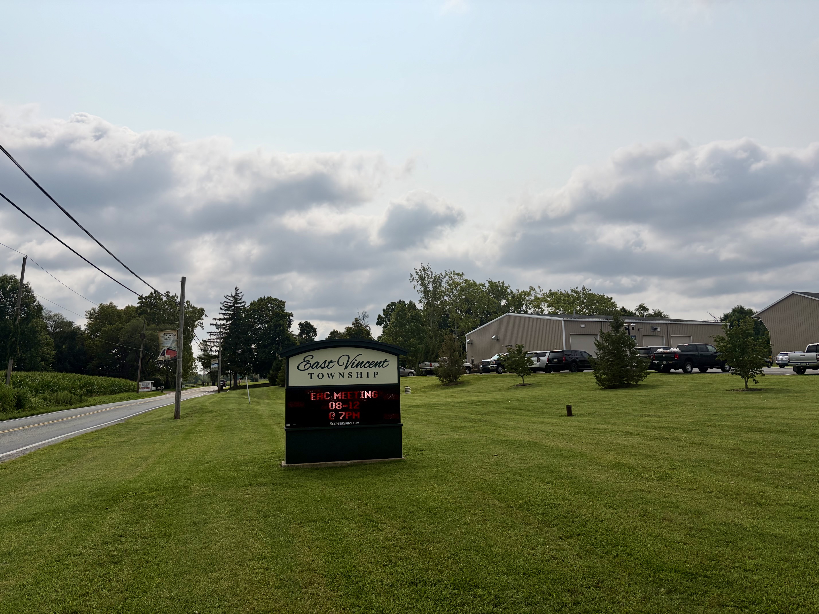 The Ridge Road frontage is one of the areas expected to be converted from lawn to meadow.